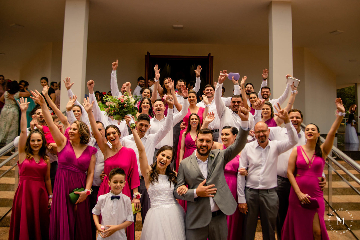 fotos com os padrinhos