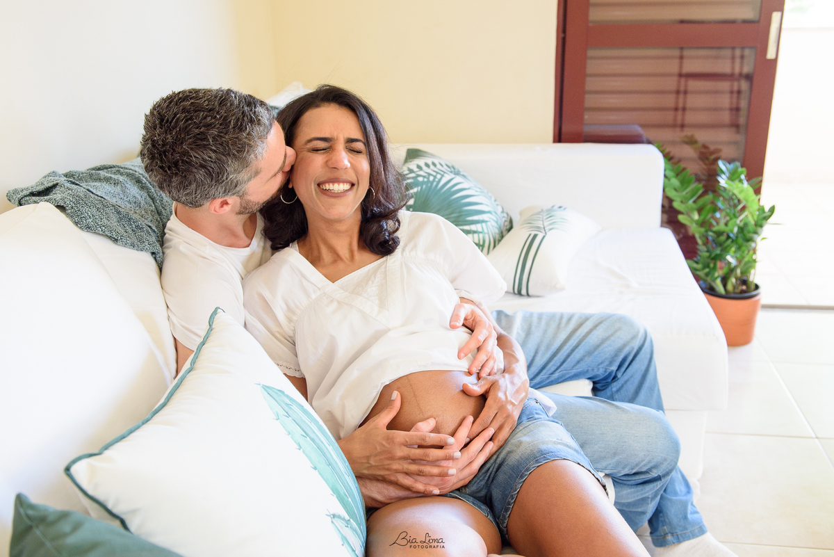 Ensaio Gestante Lifestyle em casa Campinas