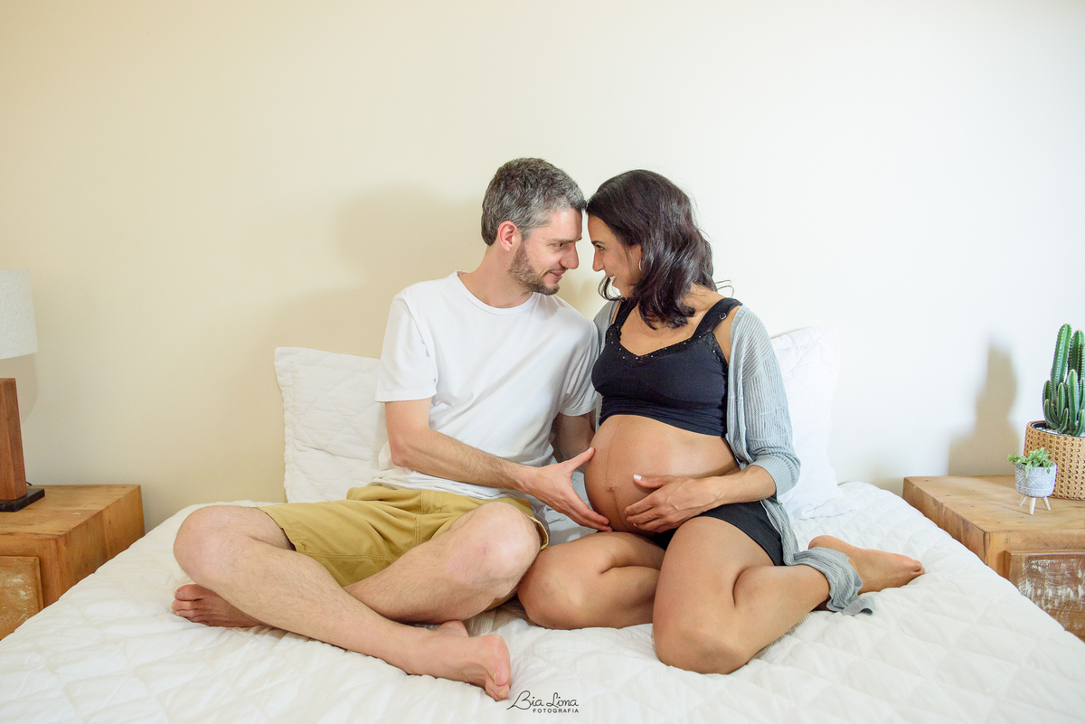 Ensaio Gestante Lifestyle em casa Campinas