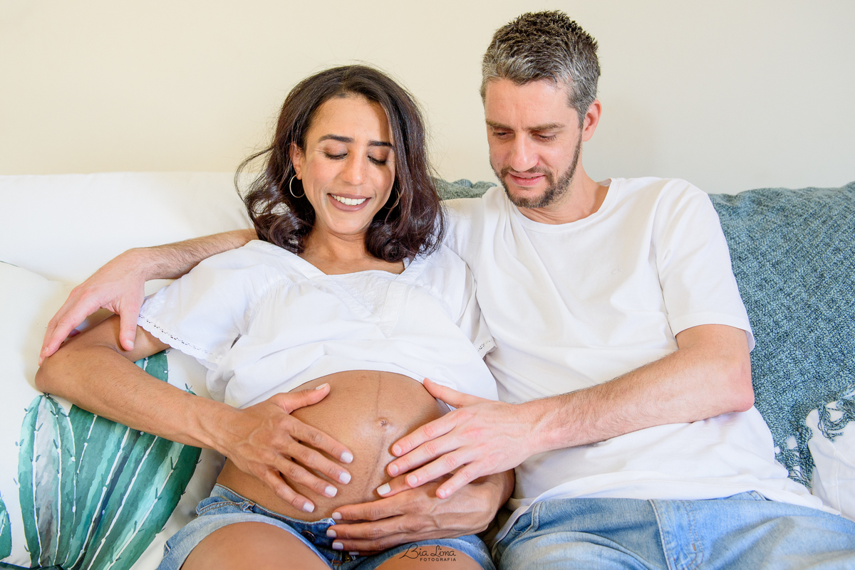 Ensaio Gestante Lifestyle em casa Campinas