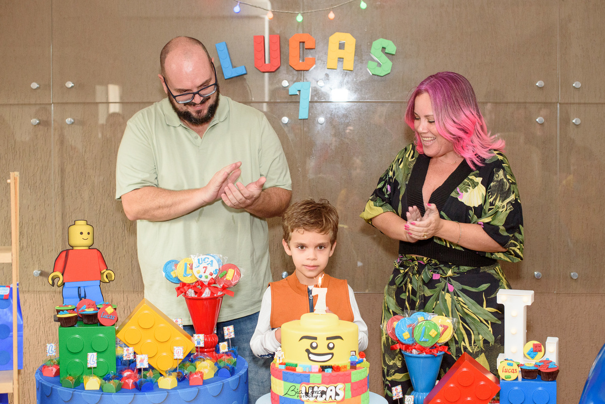 Aniversário Lucas 7 anos Lego Bia Lima Fotografia