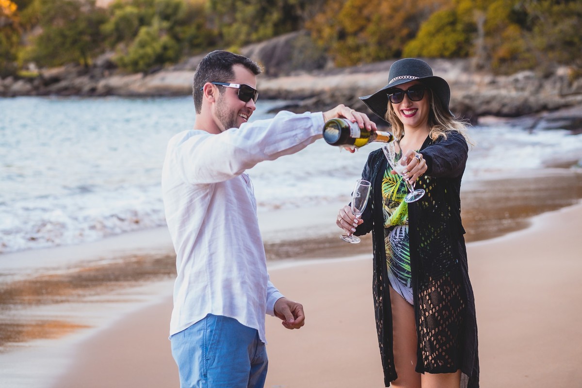 Gustavo Piazzarollo fotografa um lindíssimo ensaio de pré casamento de Maria Clara e Raul