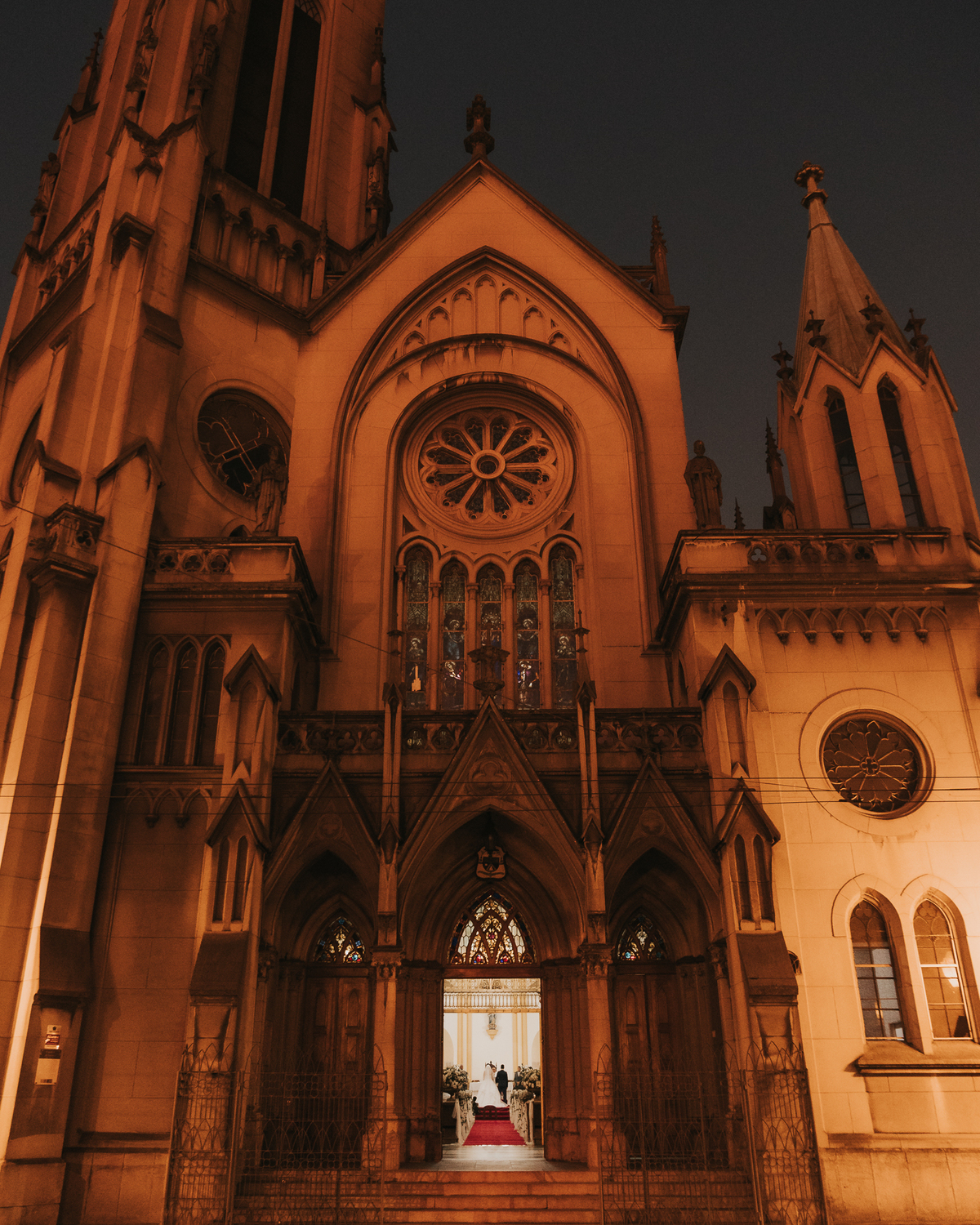 Casamento na Igreja Católica na Catedral de Santos