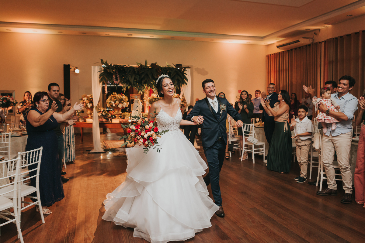 Chegada dos Noivos para a Festa 