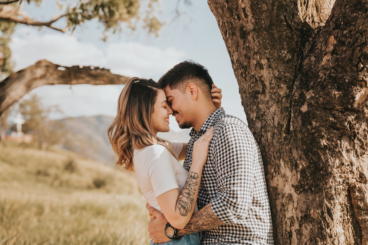 Ensaio de casal no Morro do Capuava