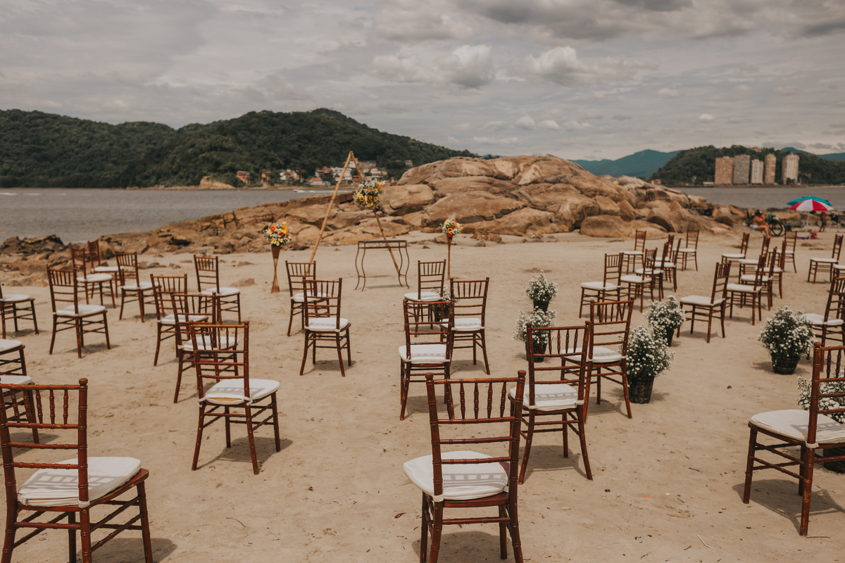 casamento na praia de são vicente com poucos convidados 