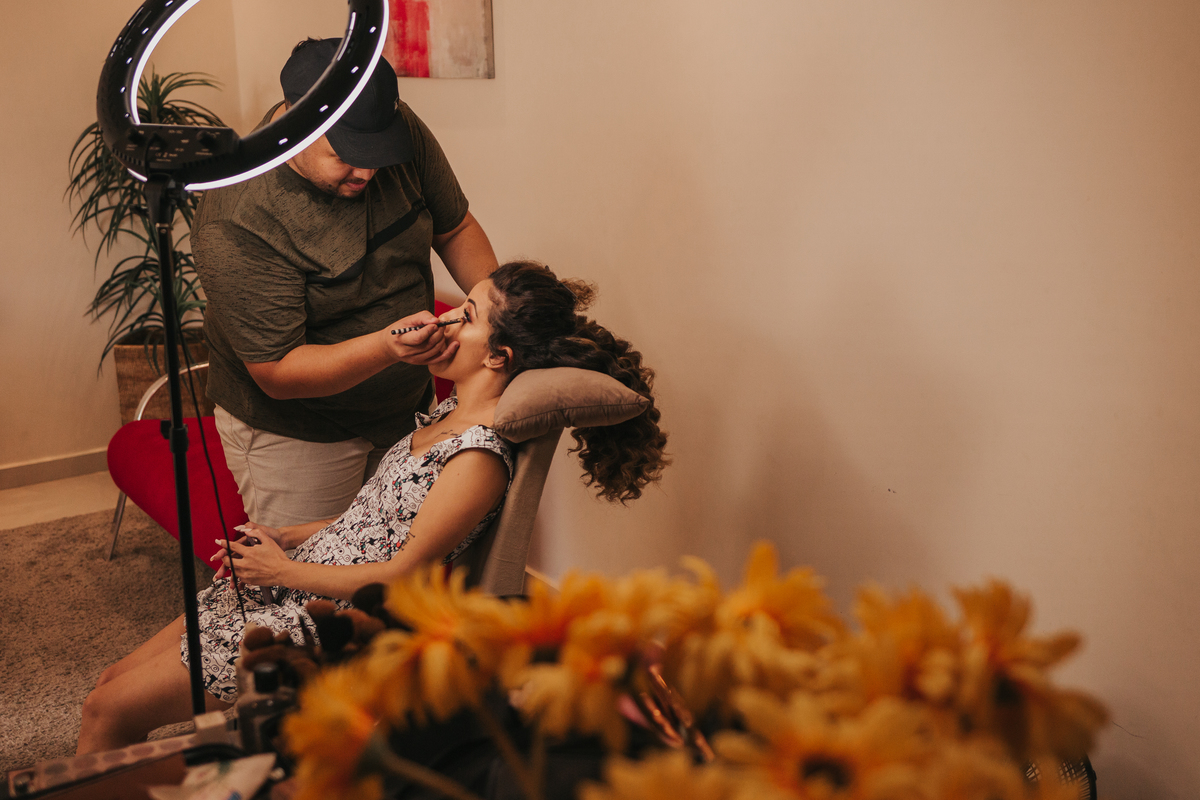 maquiagem da noiva para casamento na praia em sao vicente