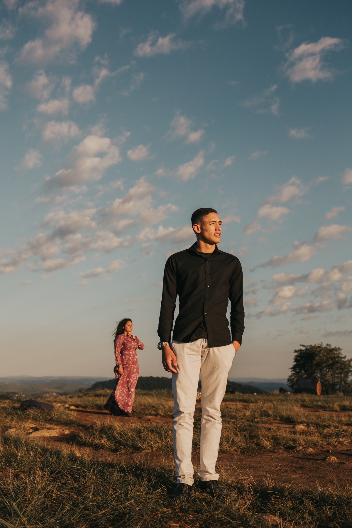 Nascer do Sol no pico do olho d'água em Mairiporã