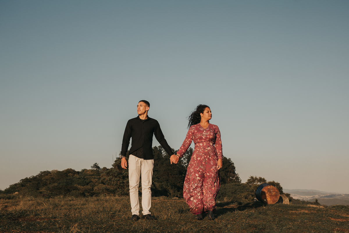 Nascer do Sol no pico do olho d'água em Mairiporã
