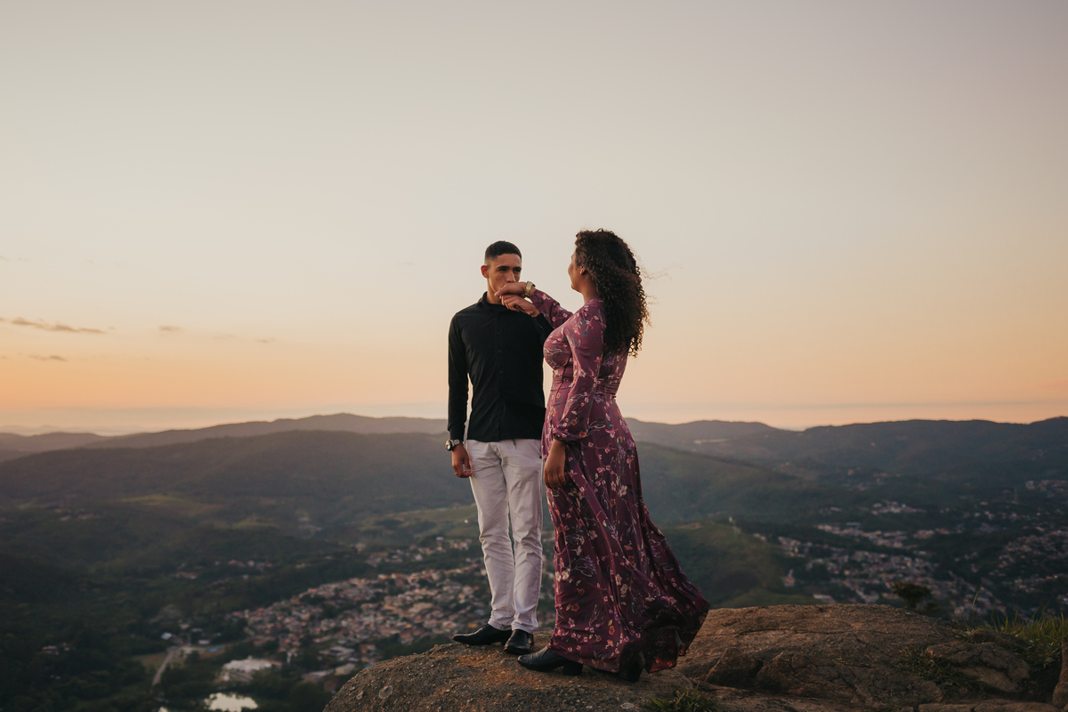 Ensaio de casamento no pico do olho d'água em Mairiporã