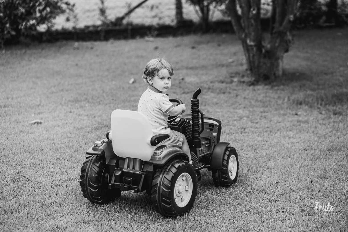 fotos em família em casa renato 2 anos, gramado, jardim, trator, parquinho