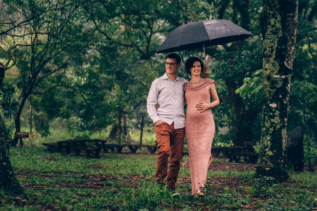 ensaio gestante lifestyle fotos em casa externo chuva horto bauru 