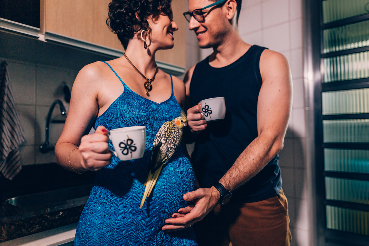 ensaio gestante lifestyle fotos em casa externo chuva horto bauru 