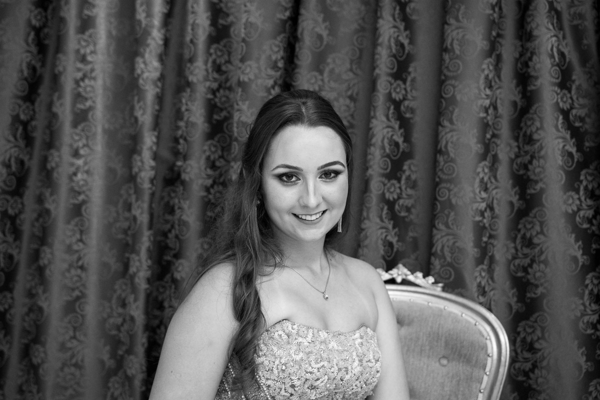 aniversariante em festa de debutante