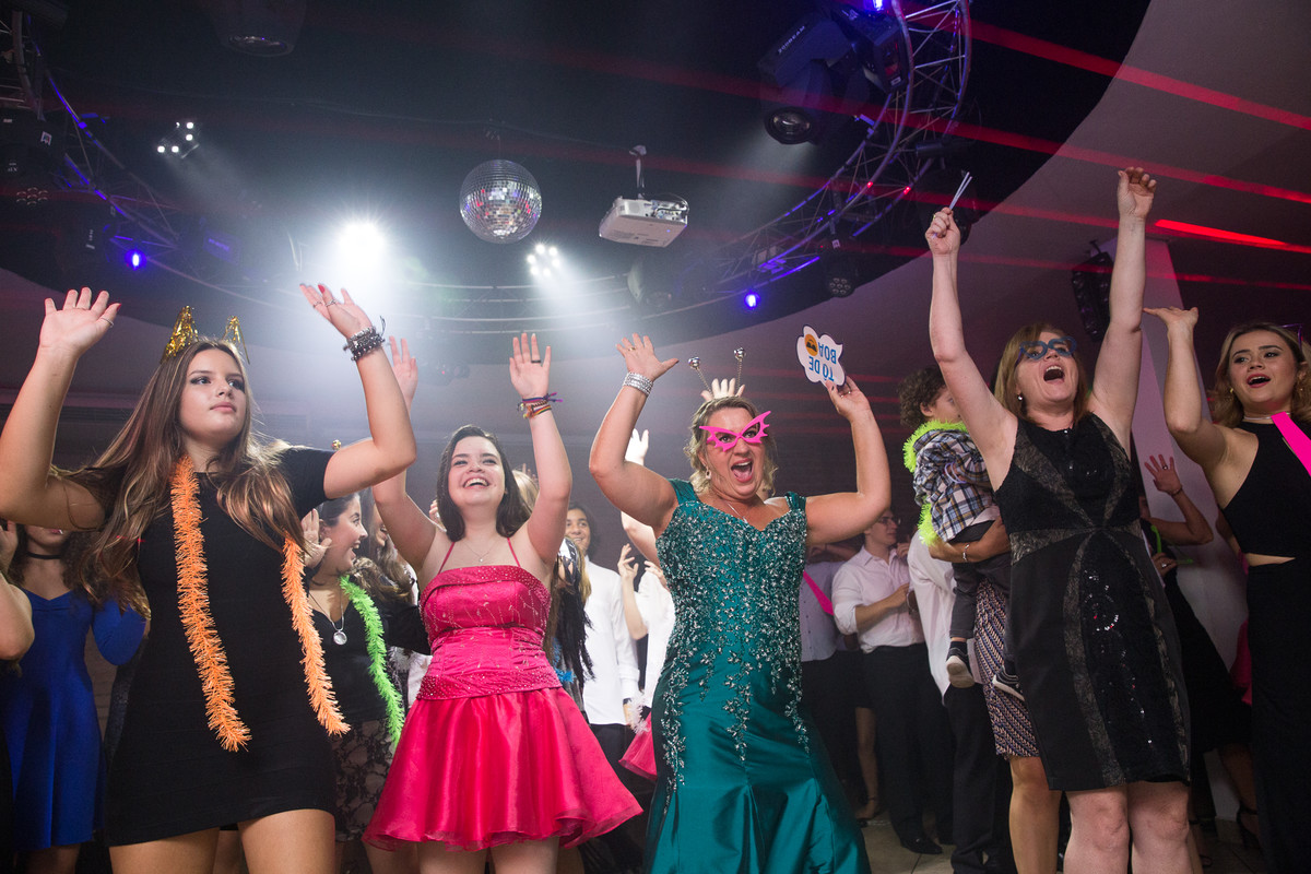 pista de dança em festa de debutante
