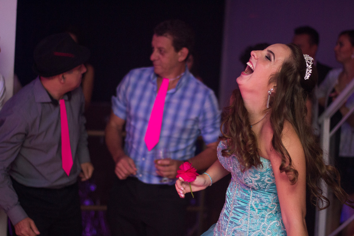 pista de dança em festa de debutante
