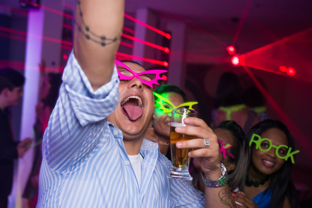 pista de dança em festa de debutante
