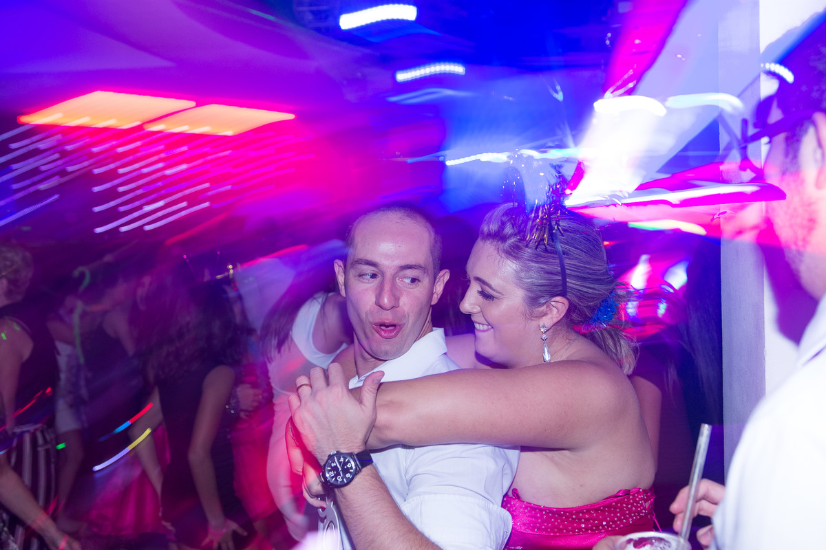 pista de dança em festa de debutante