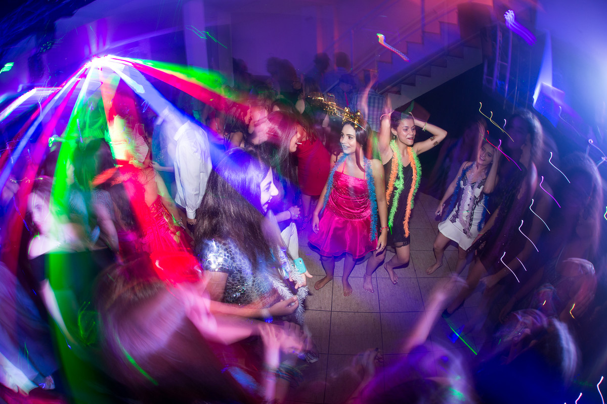 pista de dança em festa de debutante