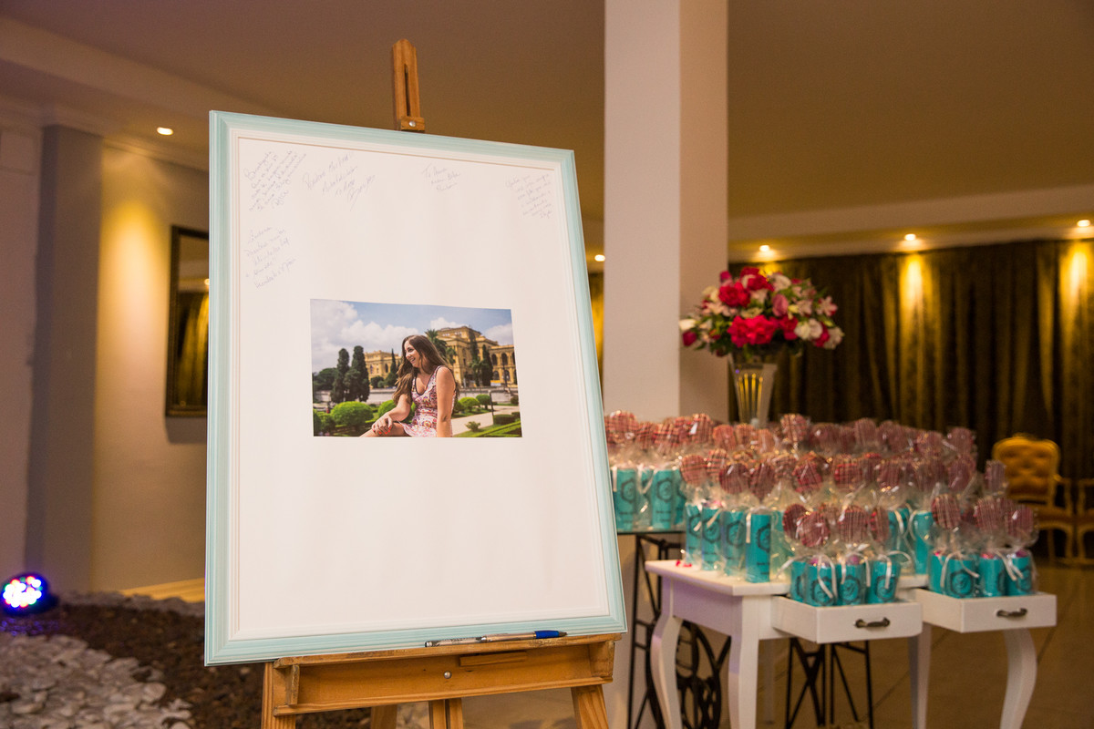 mural de recados de aniversário de de debutantes