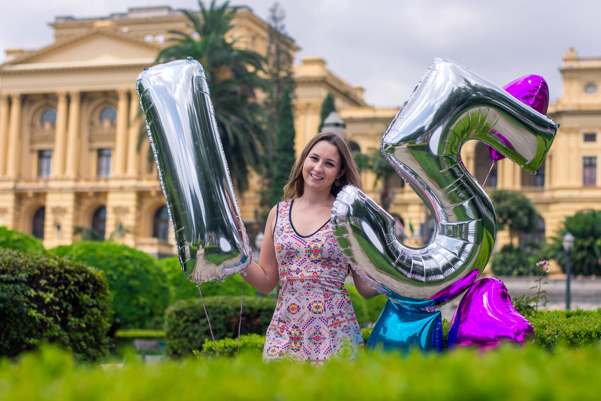 Ensaio de 15 anos no parque da indepencia