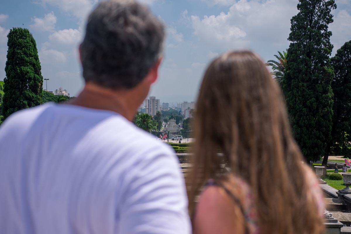 olhando junto o horizonte Ensaio de 15 anos no parque da indepencia
