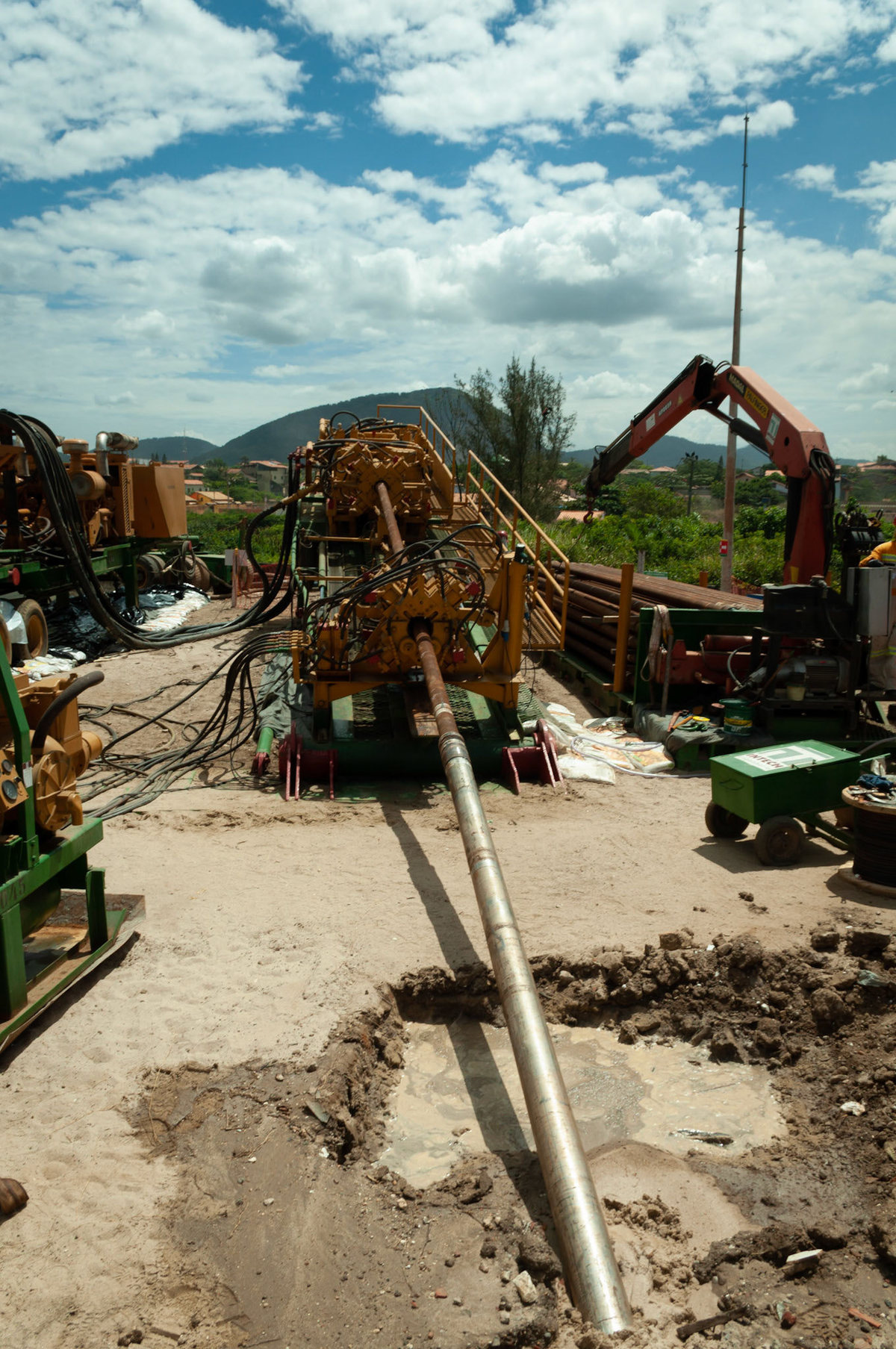 Registro das etapas de Obra de Perfuração Horizontal Direcional, HDD, para uso em material de comunicação e relatórios internos da Empresa
