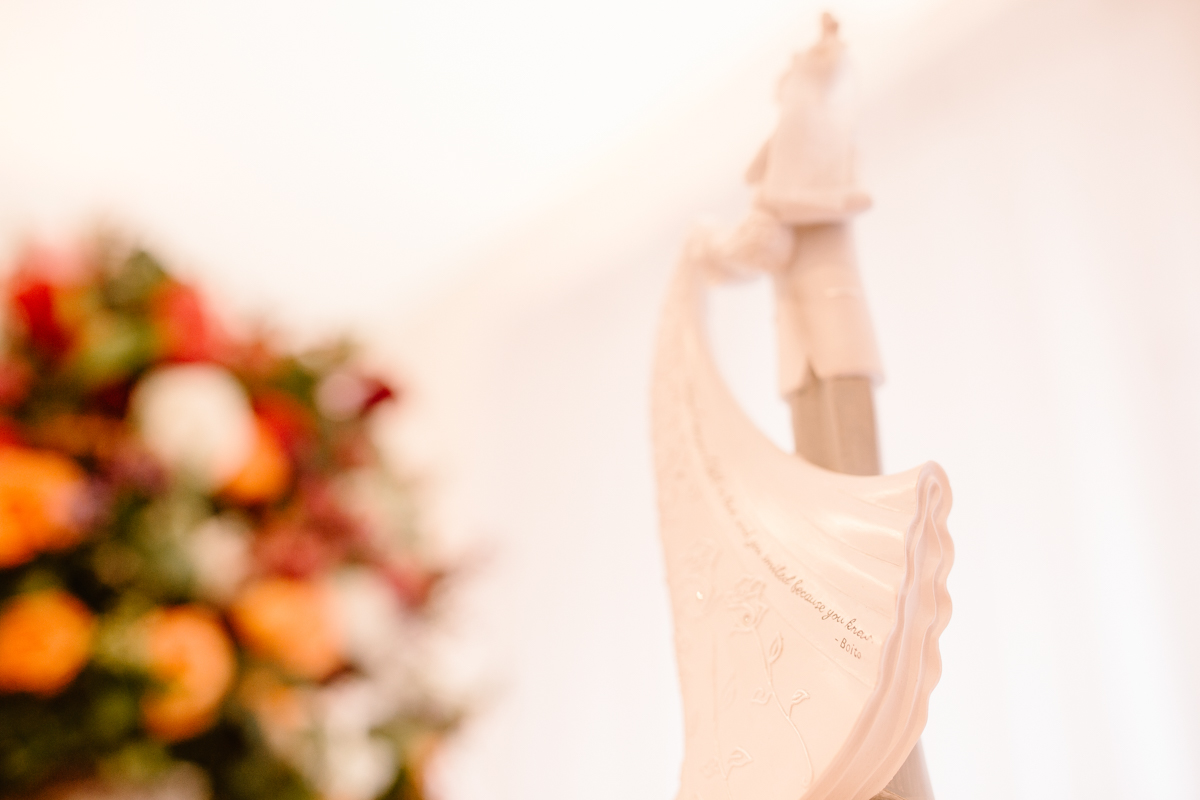 topo de bolo em gesso