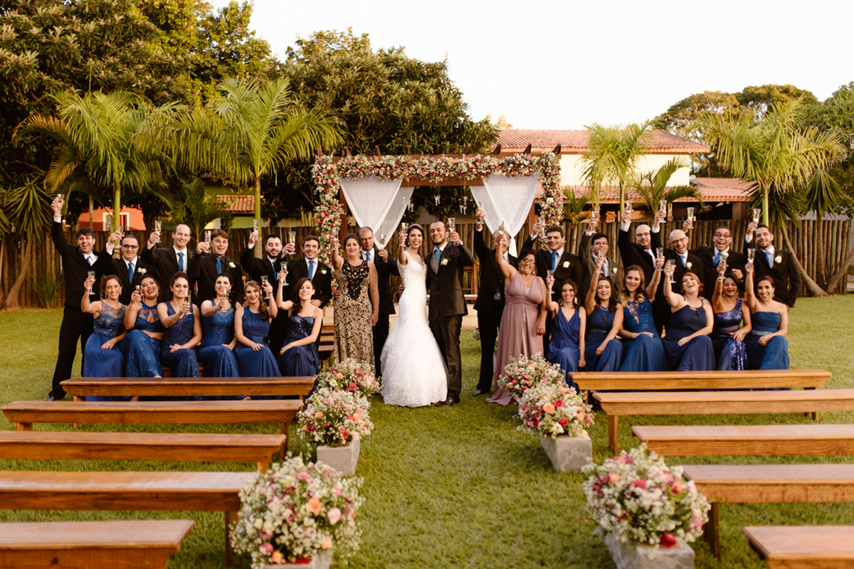 brinde dos pais e padrinhos aos noivos