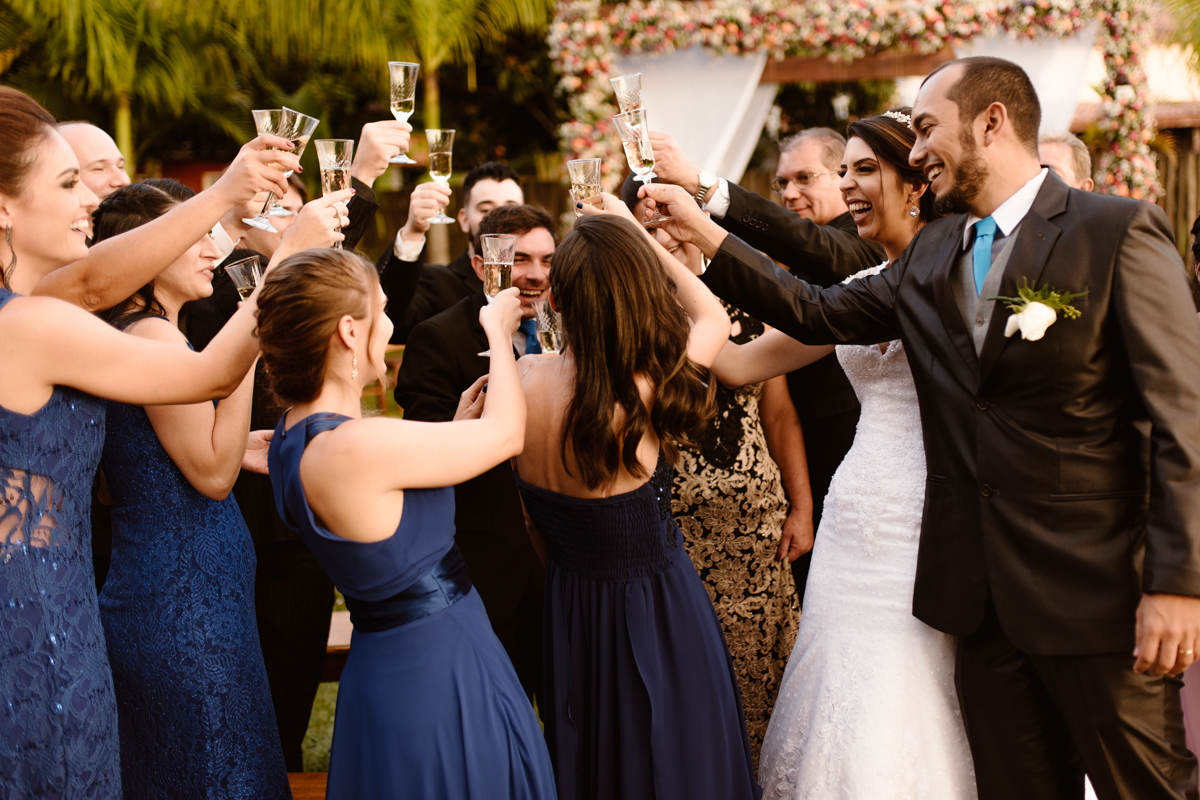 brinde aos noivos