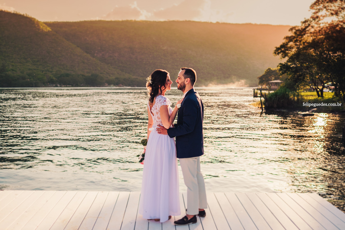 cerimonia no por do sol