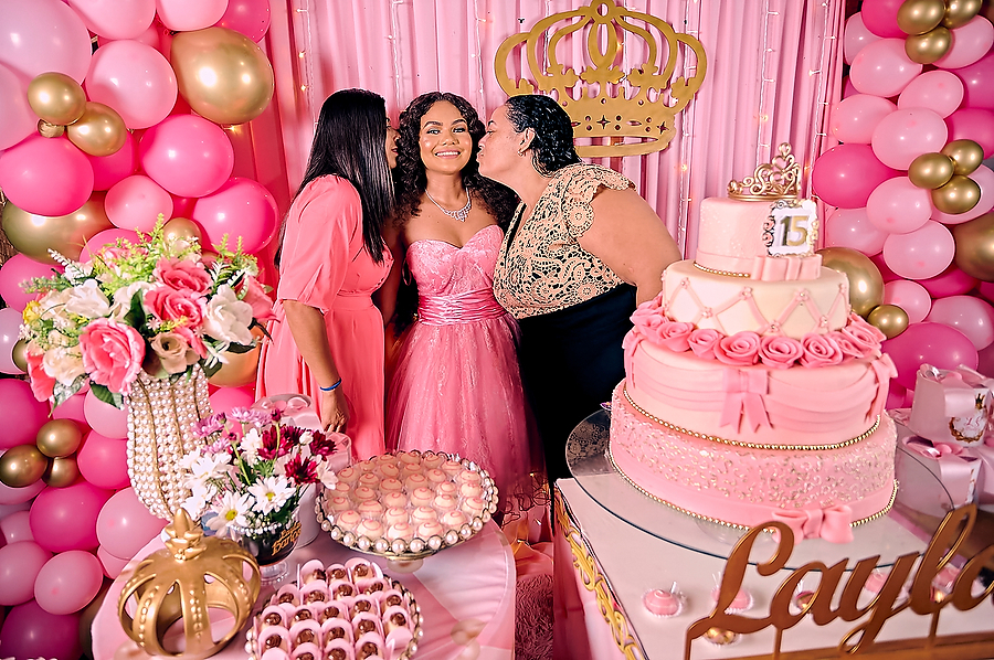 BEIJO FADA MADRINHAS FESTA DE 15 ANOS FARIAS LAYLA