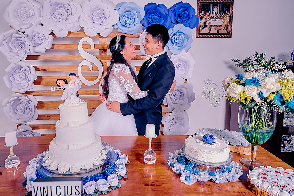 mesa do bolo festa de casamento