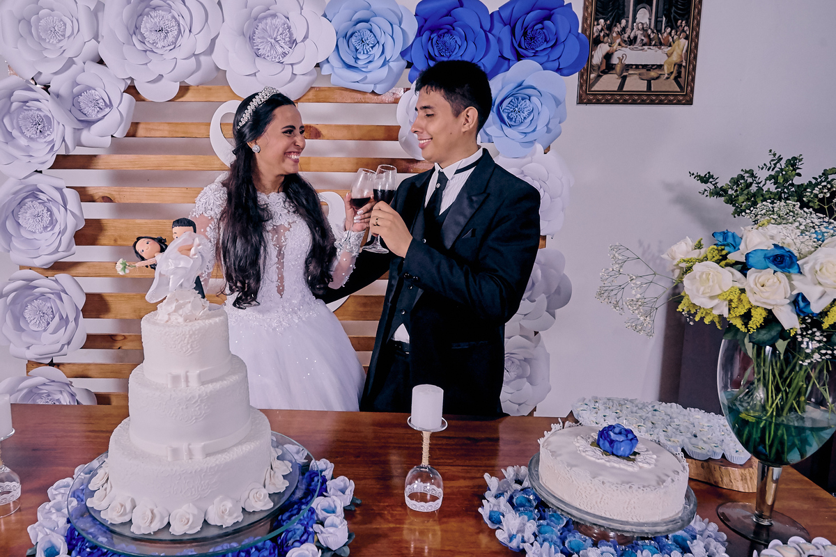 brinde dos noivos em jp -festa de casamento