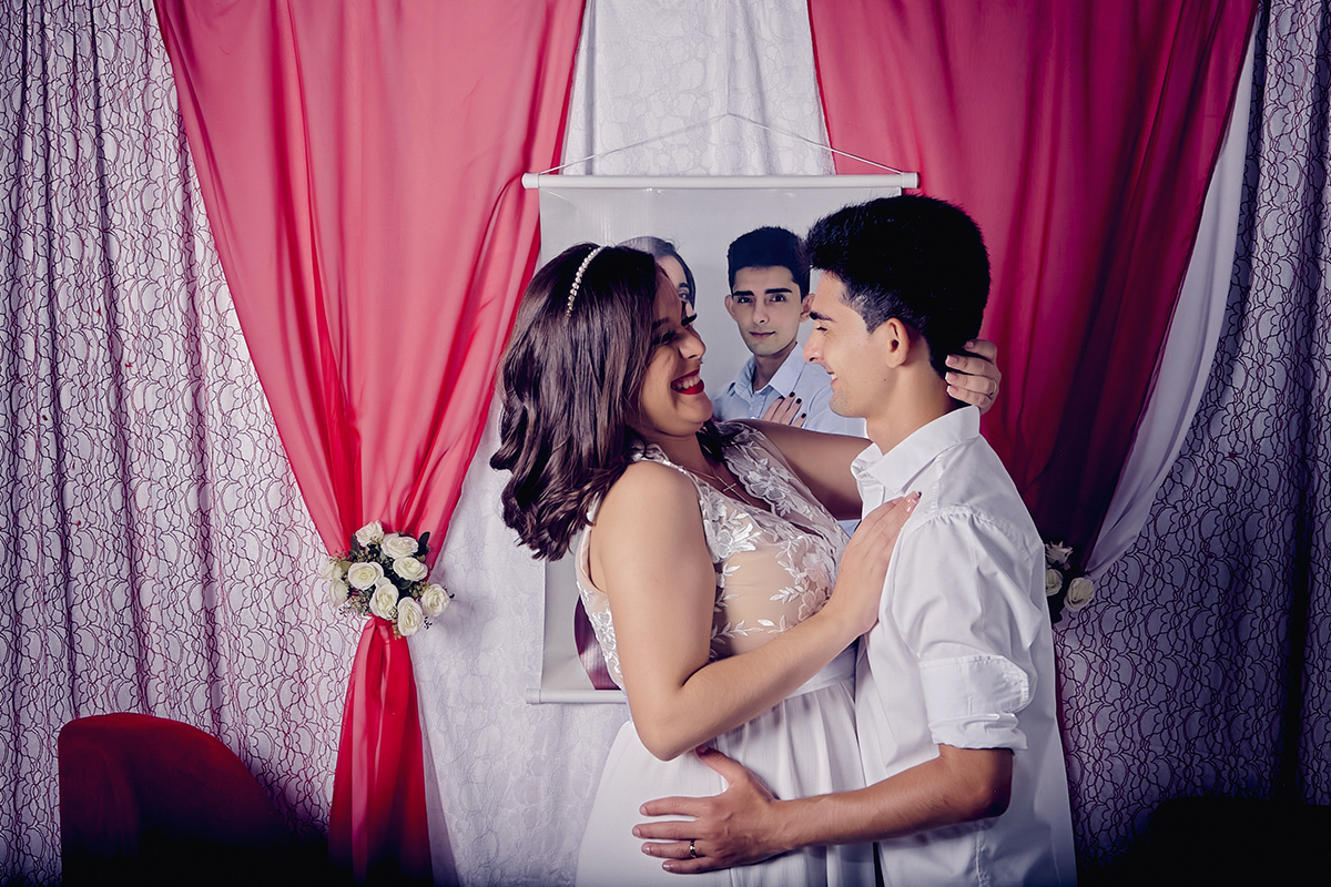 Lara e Artur recém casados