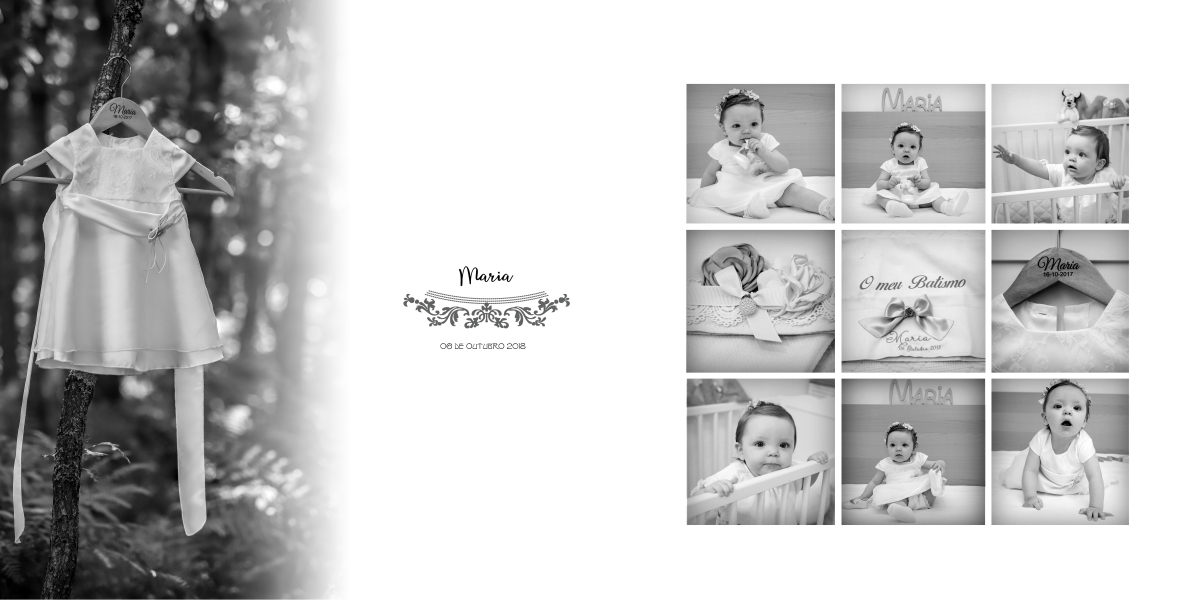 Modelo de Batizado 2020 - Simples com destaque à criança sem fundos.