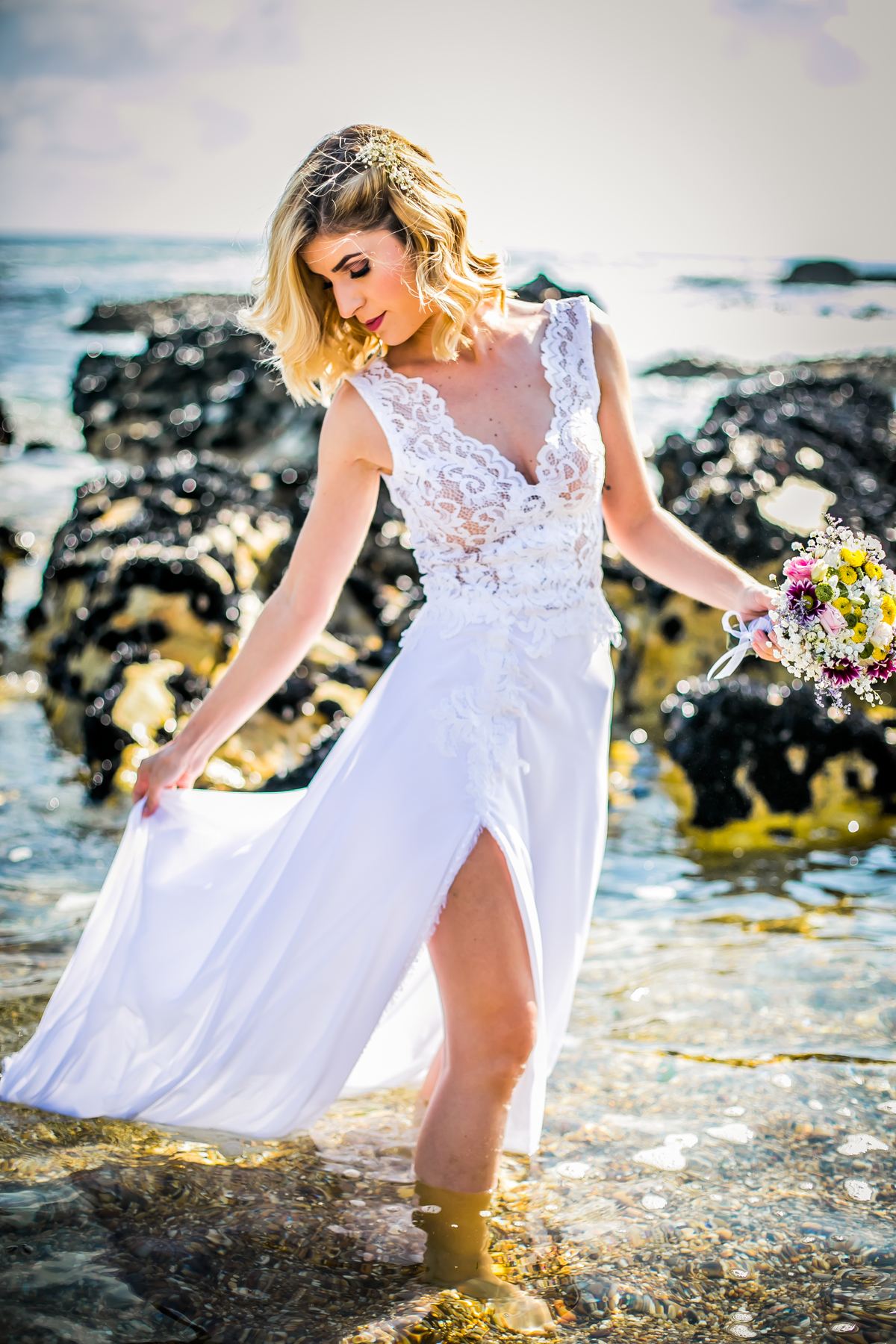 Noivos. Sessão de fotos trash the dress para casamento. Senhor da Pedra, no Porto. Fotografia de casamento no Porto, Portugal. Fernanda Ferraro Fotografia.