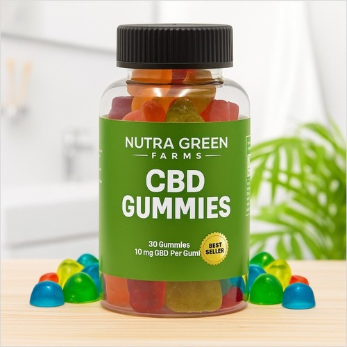 Logotipo de Nutra Green Farms CBD Gummies