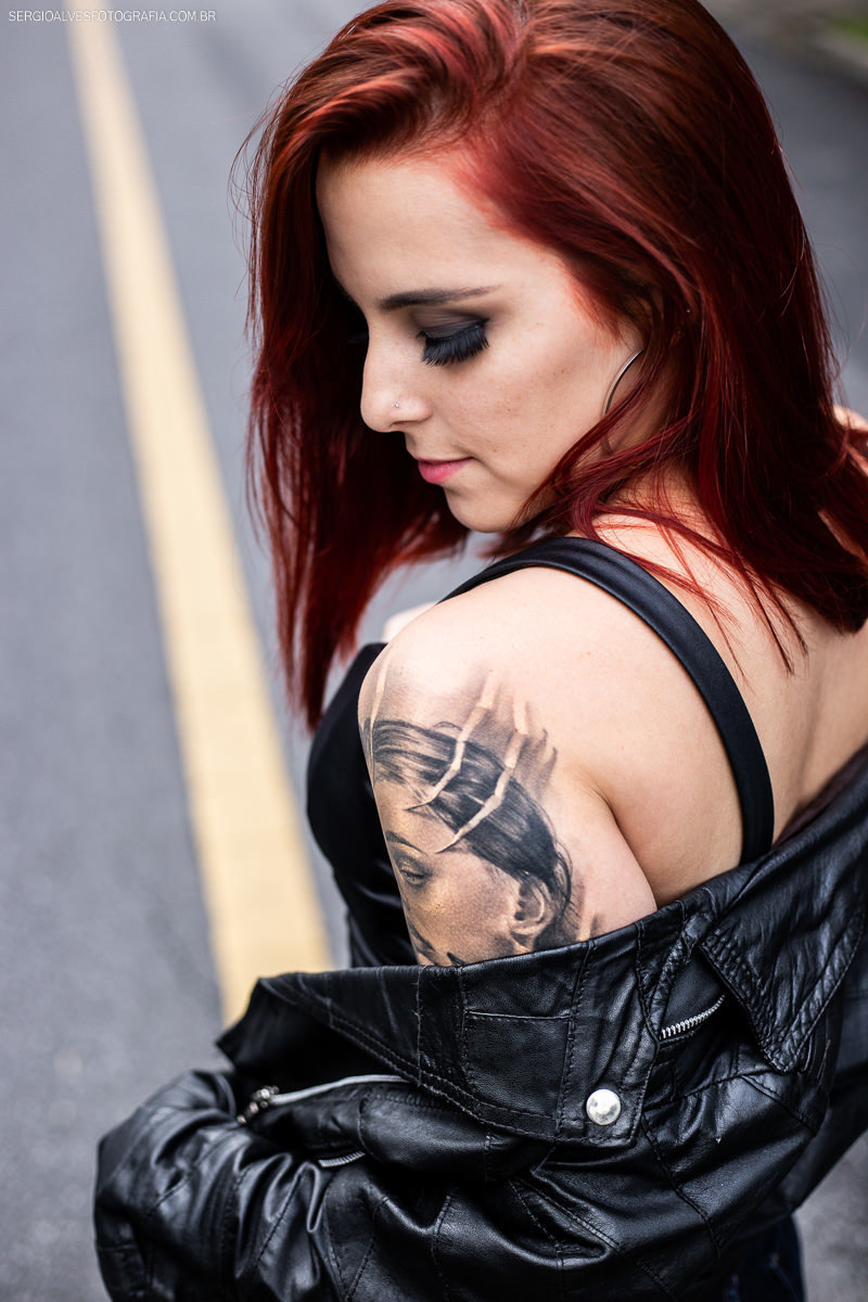 Mulher tatuada faz ensaio fotográfico em Belo Horizonte, Sérgio Alves Fotografia.