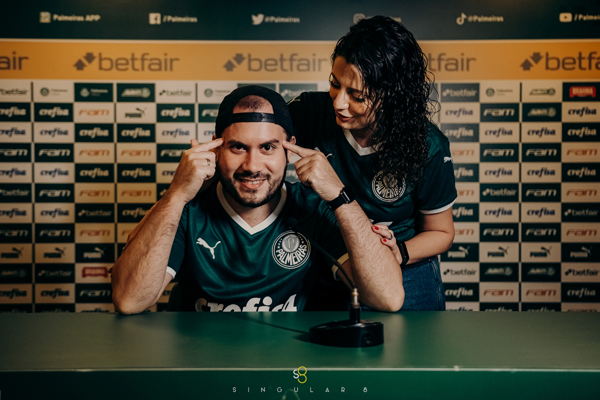 fotografia de casamento no tour do allianz parque