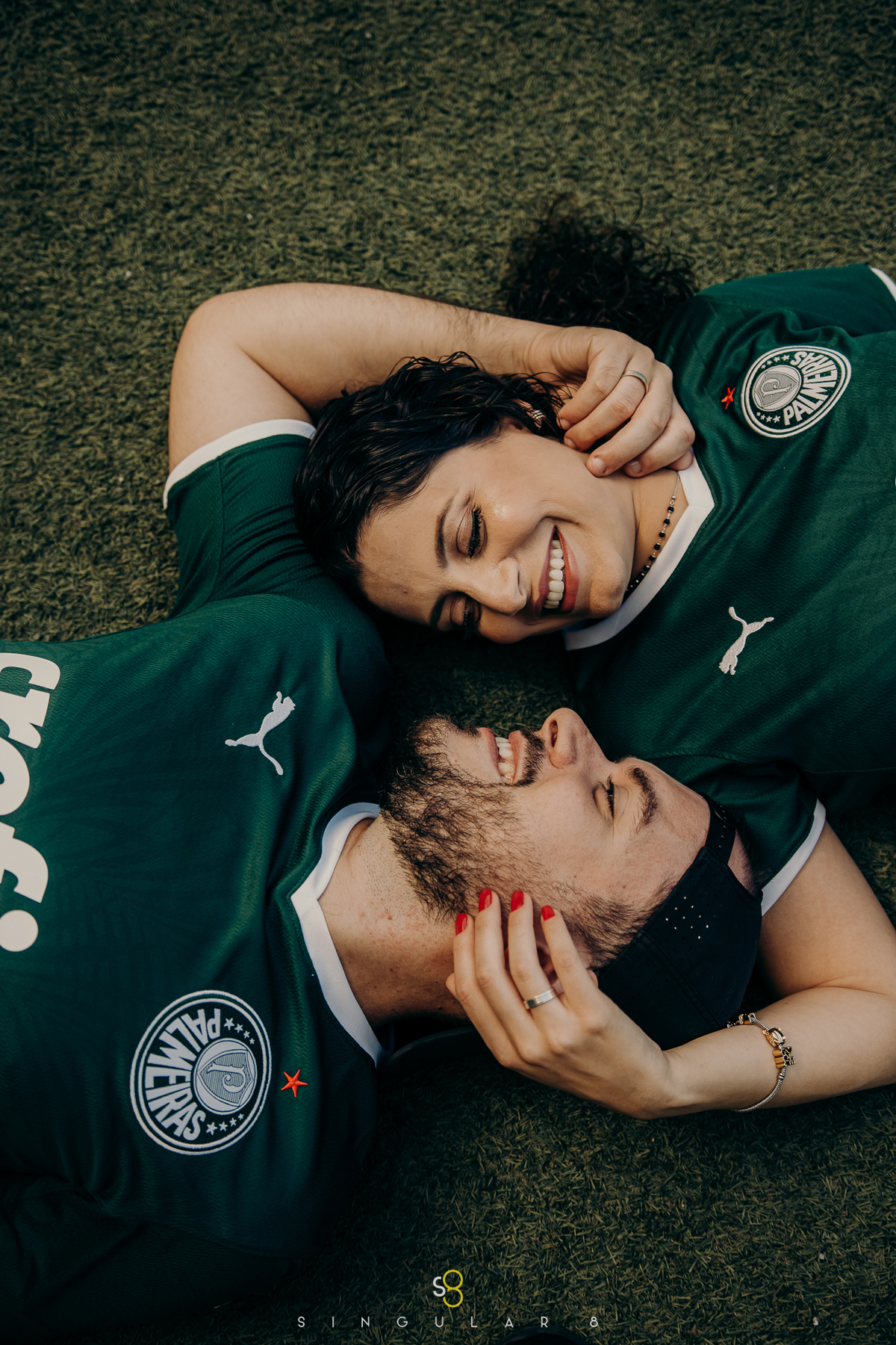 fotografia de casal diferente no allianz parque em são paulo