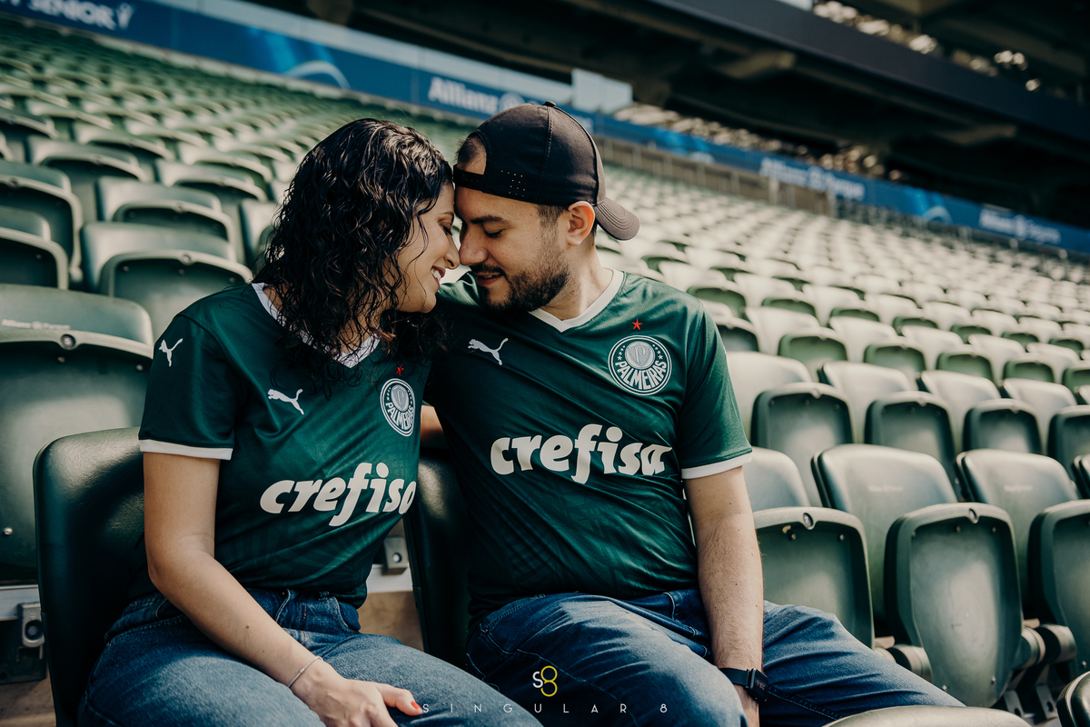 Fotos de casal no allianz parque estadio do palmeiras