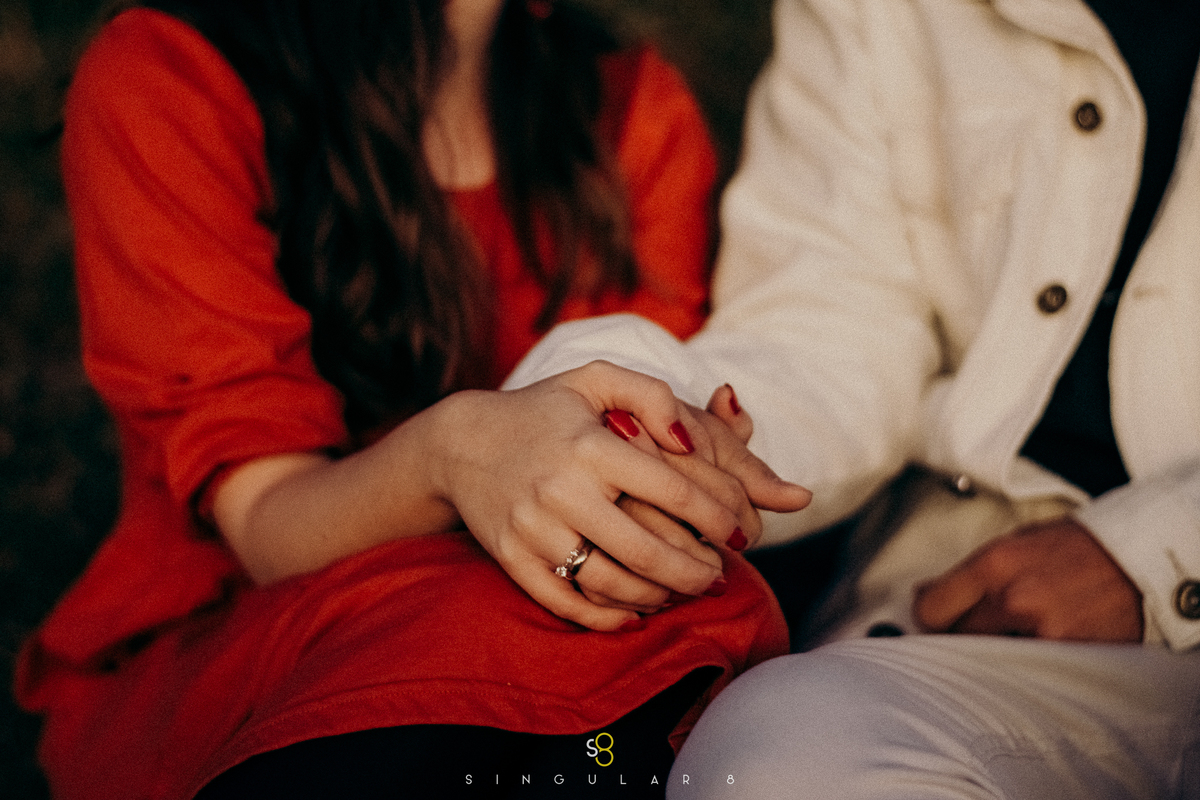 foto de ensaio pré casamento no amanhecer no pico do olho d'agua