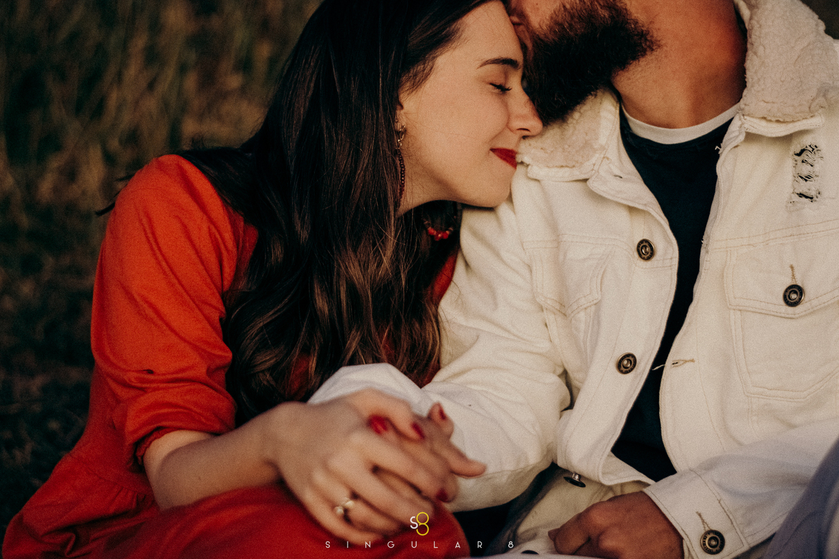 Ensaio pré casamento bonito no amanhecer