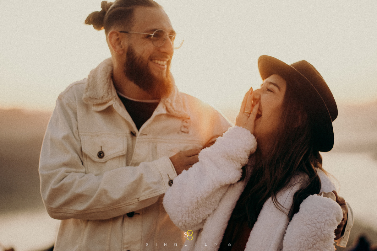 Ensaio pré casamento no Pico do Olho D'agua amanhecer Mairiporã