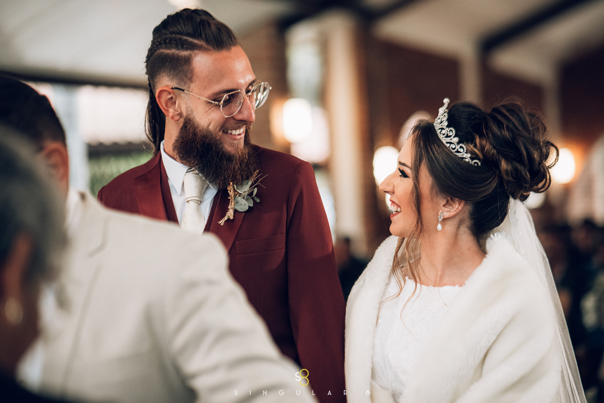 fotografia de olhar do noivo no casamento buffet callegari espaço itália