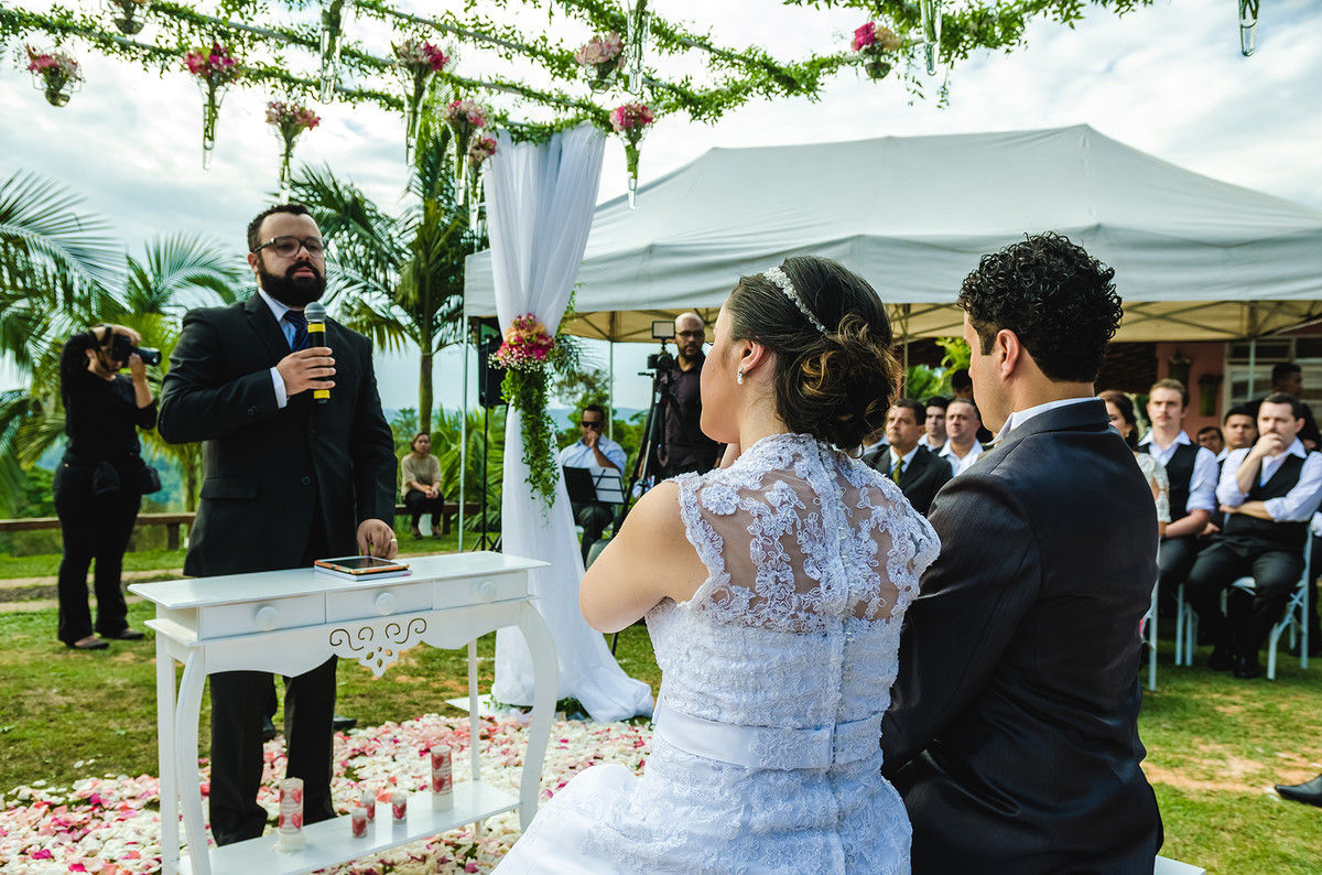 Foto de cerimônia ao ar livre em sítio em Nazaré Paulista