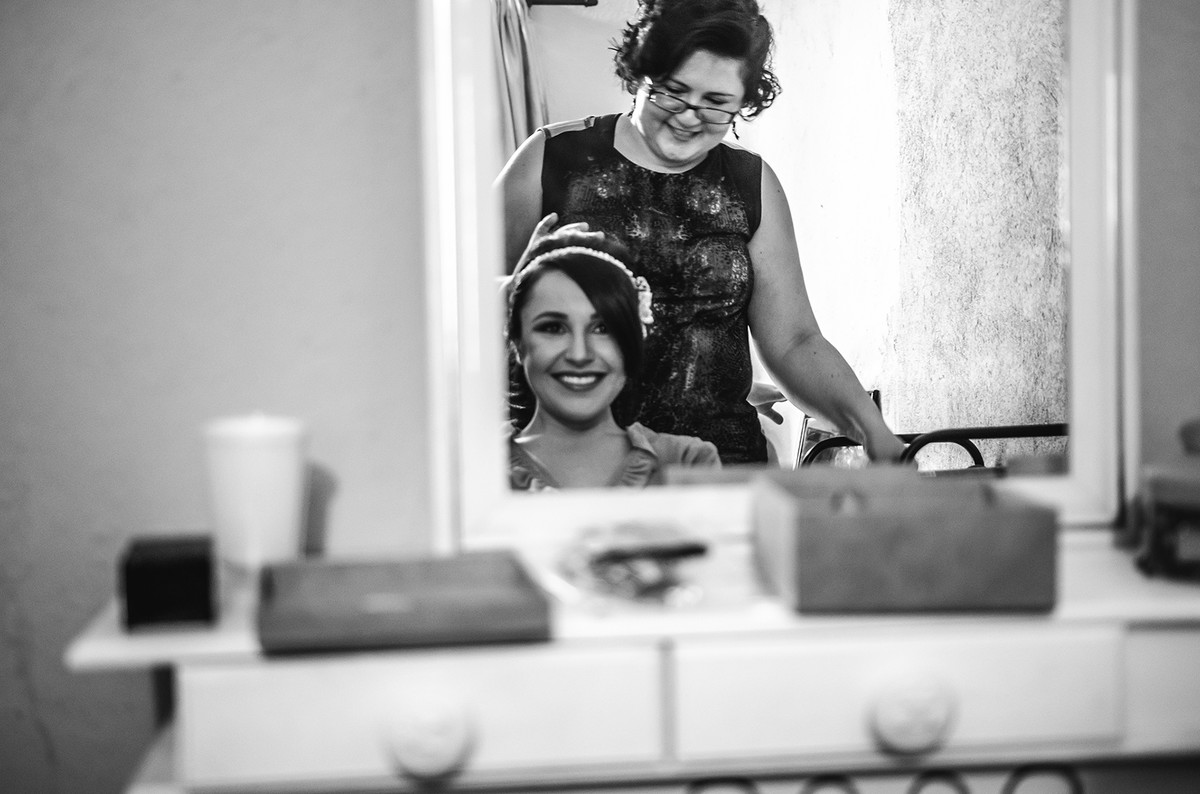 Fotografia de making of de casamento em Nazare Paulista