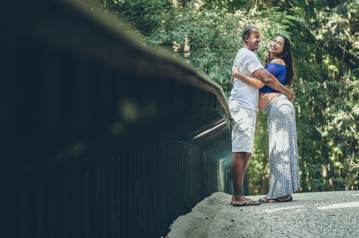 Ensaio de gestante no Parque Trianon na Av Paulista