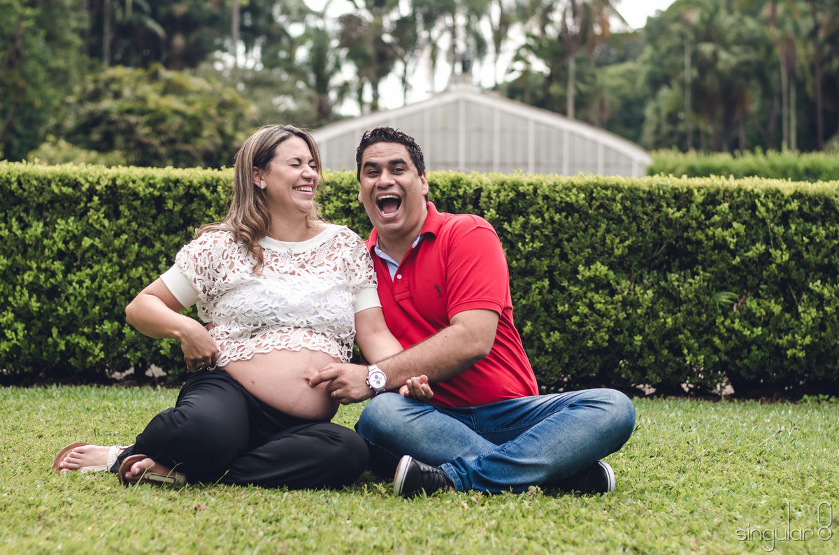 ensaio gestante engraçado